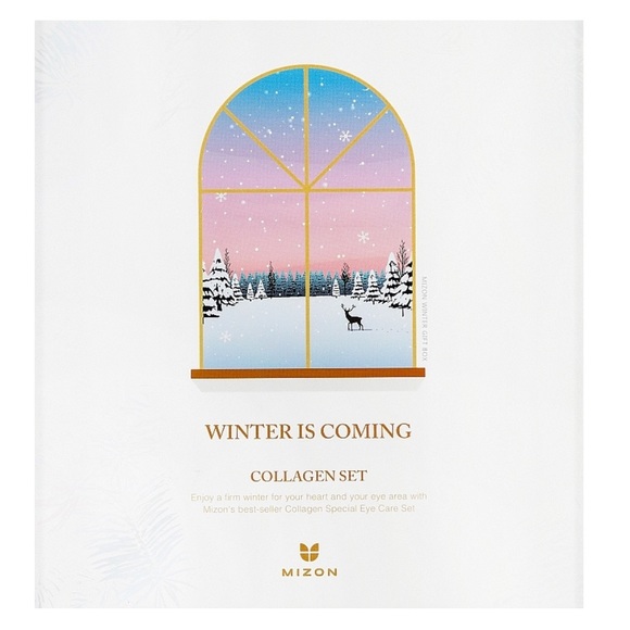 NWT Mizon Winter Is Coming Collagen Set (eye/cr/10ml + eye/patch/60pcs) - Picture 2 of 10